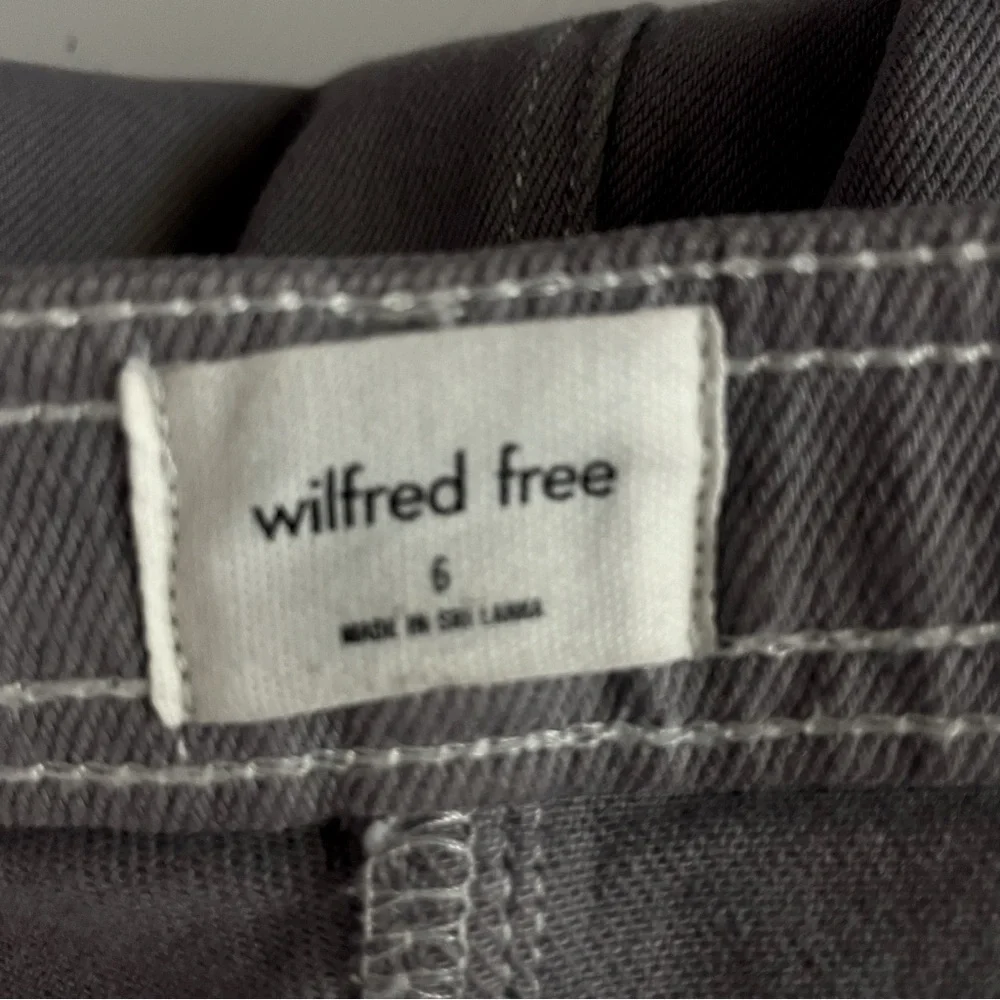 Aritzia Wilfred Free Modern Utility Pant Mid Rise Gray Size 6 26751 - Picture 8 of 12